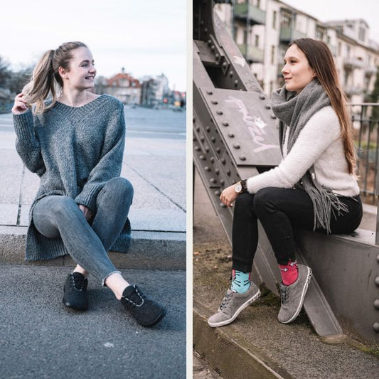 Merinowolle Barfußschuhe Damen