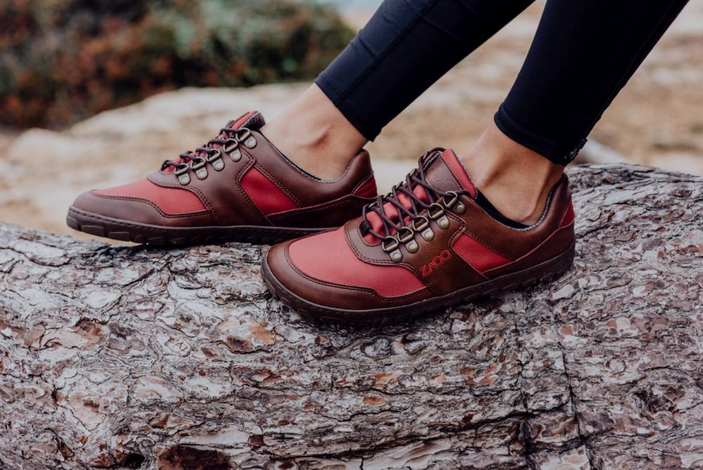 Hiqe low vegan camel red waterproof