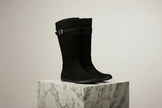schwarze Barfußstiefel für Damen